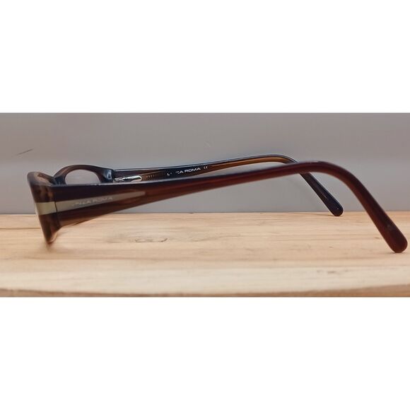 Linea Roma Eyewear Class 166 C2 50-17-135 Brown Eyeglasses Frames - Picture 6 of 15